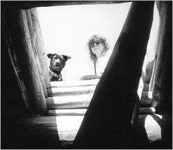 Otis and Jane at Coronado Monument photo copyright 1998 Barbara Lindskold (all rights reserved)